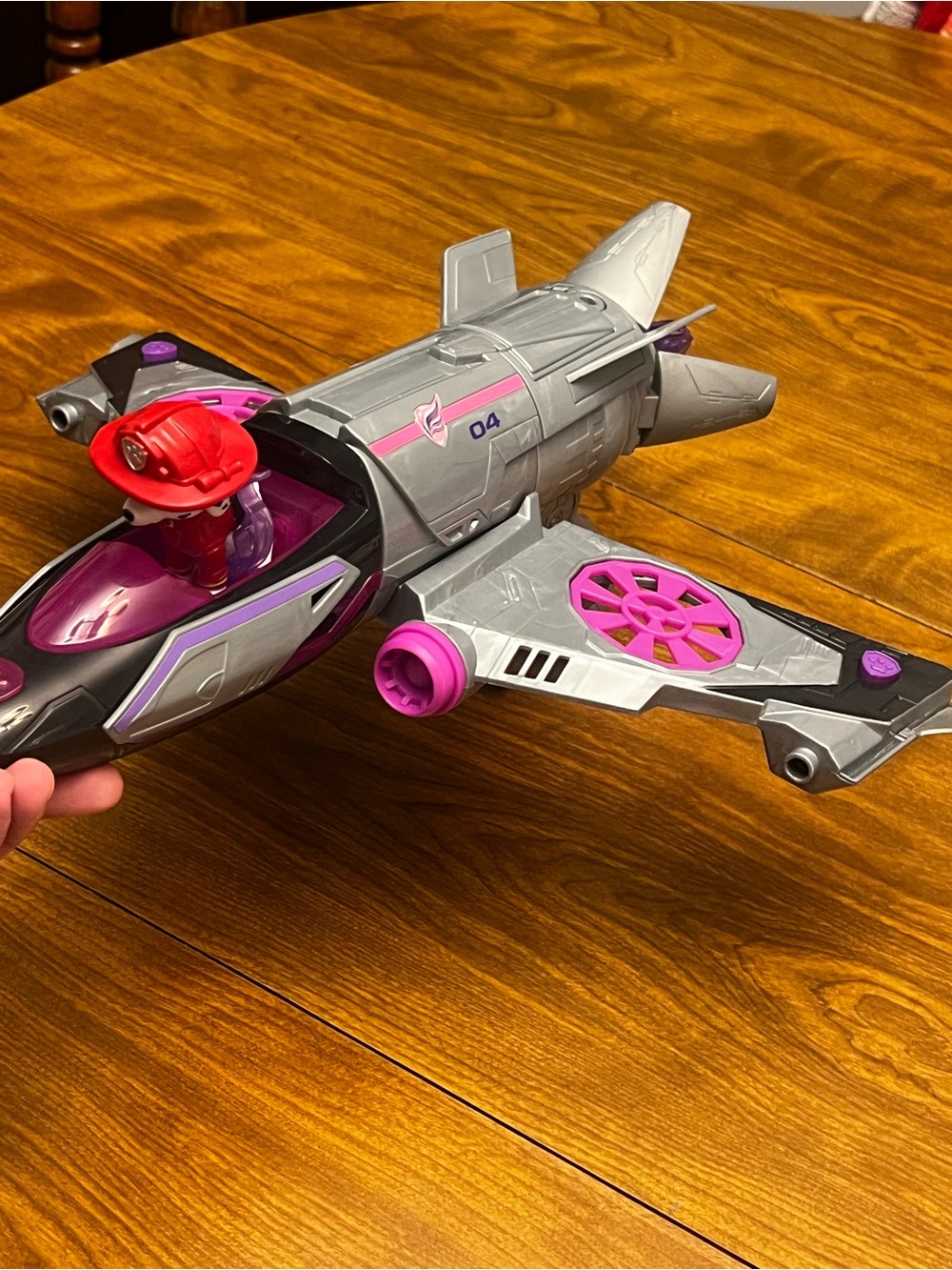 Paw patrol SkyMighty Toy Jet with lights and bonus Marshall